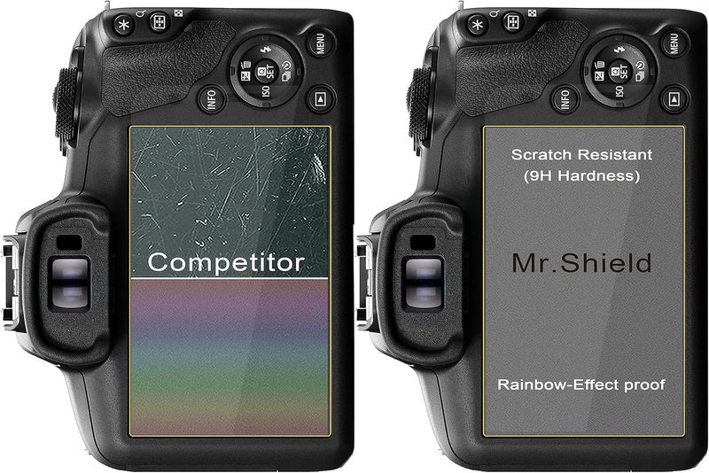 Mr Shield [3-Pack] Screen Protector For Canon EOS R100 Camera [Tempered Glass] [Japan Glass with 9H Hardness] Screen Protector - Image 4